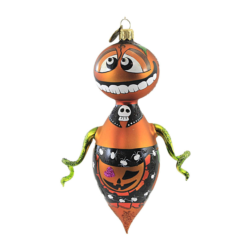 Pumpkin Man - 1 Glass Ornament 6.5 Inch, Glass - Ornament Halloween Pirate 2021-292 (52696)