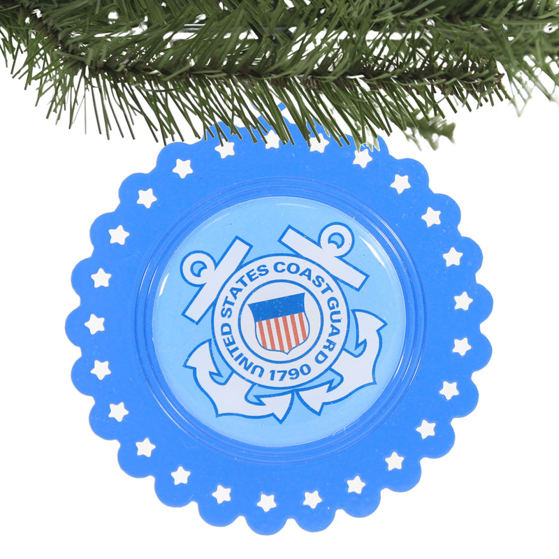 Holiday Ornament Us Coast Guard Metal Ornament - - SBKGifts.com