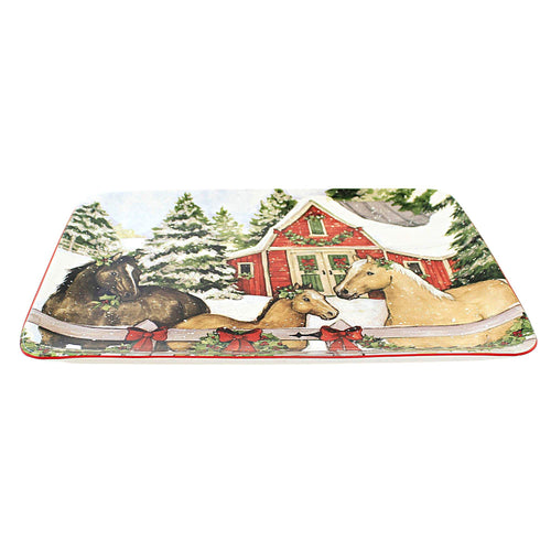 Tabletop Homestead Christmas Platter - - SBKGifts.com