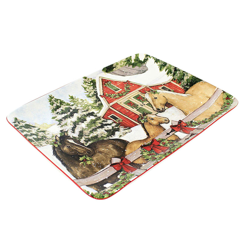 Tabletop Homestead Christmas Platter - - SBKGifts.com