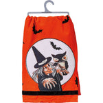 Decorative Towel Halloween Witch & Owl Halloween 100 Cotton Kitchen 101770 (53090)