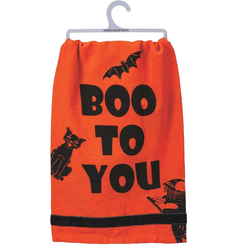 Decorative Towel Owl Witch & Boo To You - - SBKGifts.com