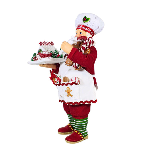 Kurt S. Adler Gingerbread Chef Santa - - SBKGifts.com