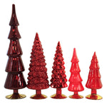 Cody Foster Red Hue Trees Set Of 5 - - SBKGifts.com