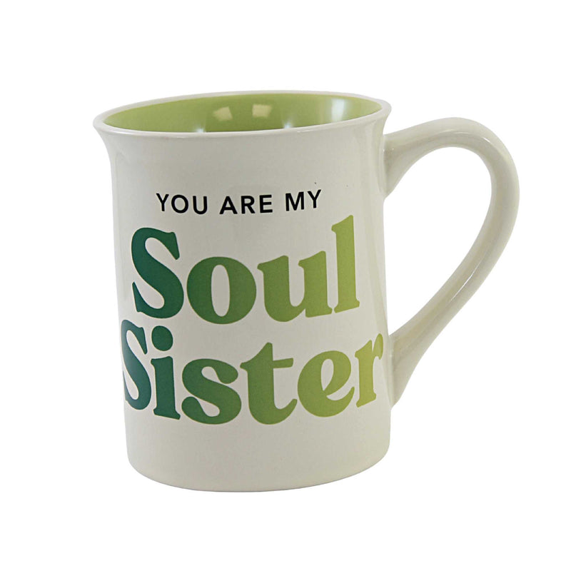 Tabletop Soul Sister Mug Stoneware Frienship Girl Power 6010078 (54032)