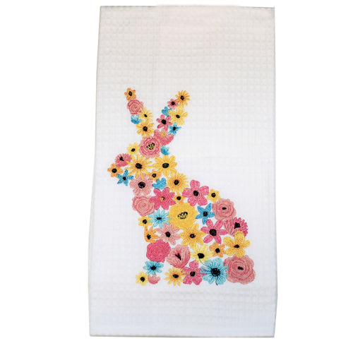 Decorative Towel Bunny Wreath Towel - - SBKGifts.com