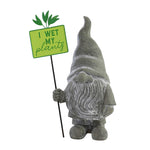 Home & Garden Gnome Statue With Signs - - SBKGifts.com