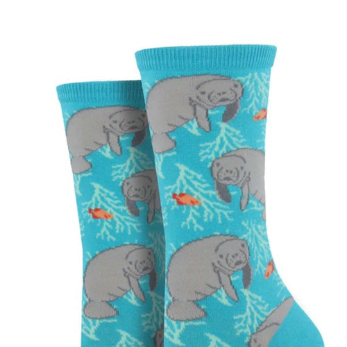 Novelty Socks Oh The Hu Manatee - - SBKGifts.com