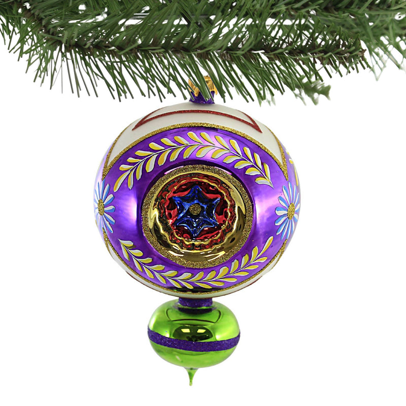 Sbk Gifts Holiday Purple Floral Triple Reflector - - SBKGifts.com