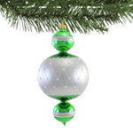 Sbk Gifts Holiday Green & Silver 3 Ball Pendent - - SBKGifts.com