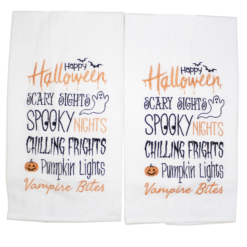 Decorative Towel Sights Nights And Frights Towel Halloween Bats Ghosts 86171507 (56092)