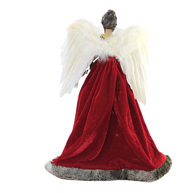 Tree Topper Finial Plaid Angel Led Tree Topper - - SBKGifts.com