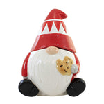 Tabletop Gnome Treat Cookie Jar Dolomite Christmas Cookie Treat Y7806 (56461)