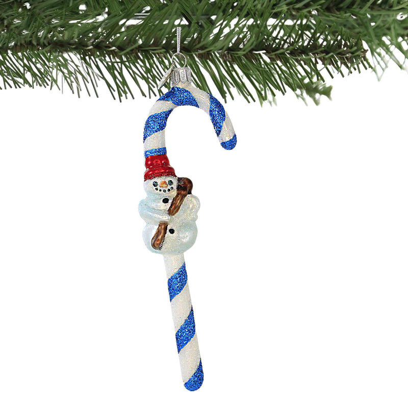 Morawski Snowman Candy Cane. - - SBKGifts.com
