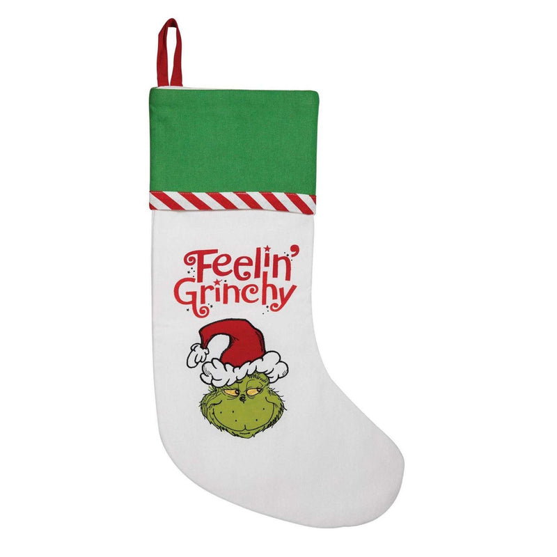 Christmas Feelin' Grinchy Grinch Stocking Cotton Merry Grinchmas 6011784 (57048)