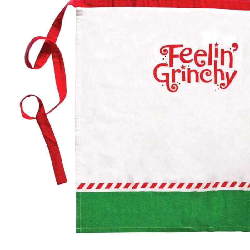 Christmas Feelin' Grinchy Apron - - SBKGifts.com