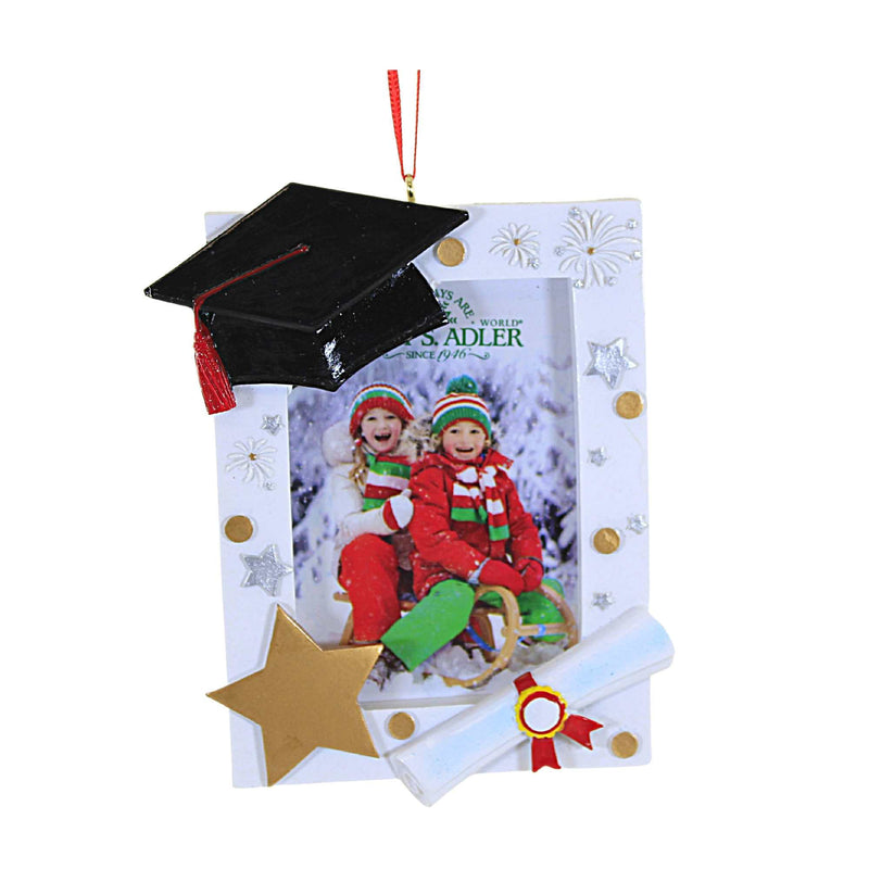 Holiday Ornament Graduation Picture Frame School Diploma Cap Tassel A2145 (57240)
