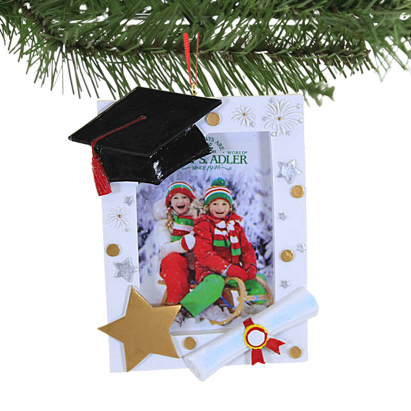 Holiday Ornament Graduation Picture Frame - - SBKGifts.com