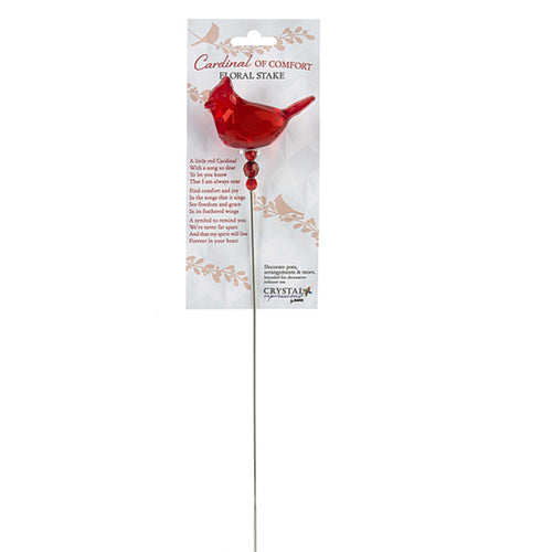 Home & Garden Cardinal Of Comfort Floral Stake - - SBKGifts.com