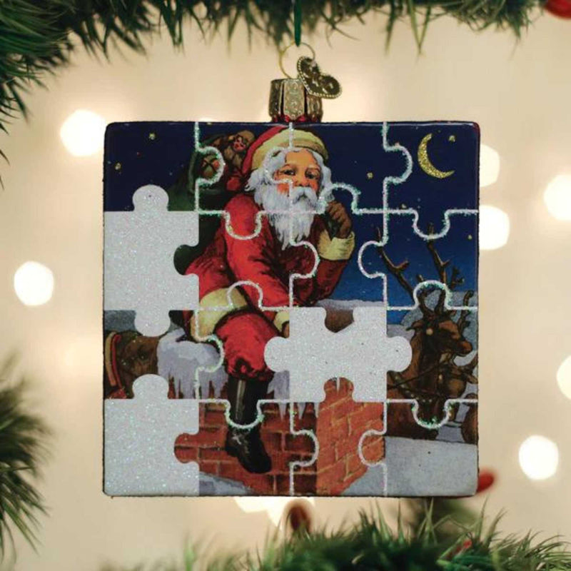 Old World Christmas Santa Jigsaw Puzzle - - SBKGifts.com