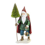 Christmas Jewel-Tide Father Christmas Polyresin Woodland Santa Bells Td1146 (58359)
