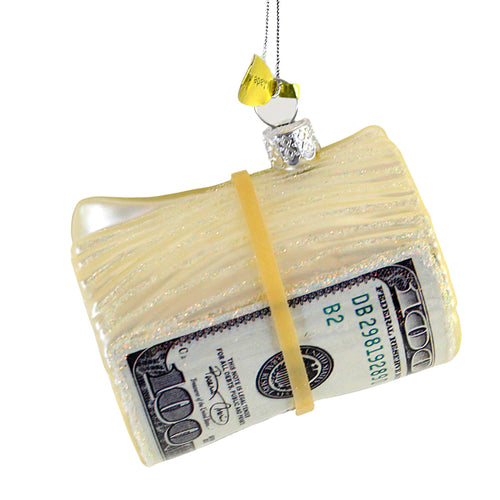Holiday Ornament Roll Of Cash - - SBKGifts.com