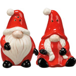 Tabletop Santa Gnome Salt And Pepper Set Ceramic Beard Braid Christmas 112754 (58692)