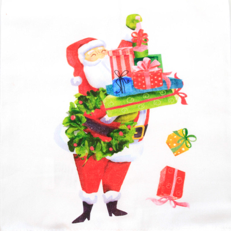 Decorative Towel Glam Santa With Gifts - - SBKGifts.com