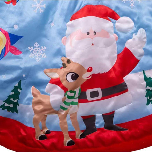Christmas Rudolph And Friends Treeskirt - - SBKGifts.com