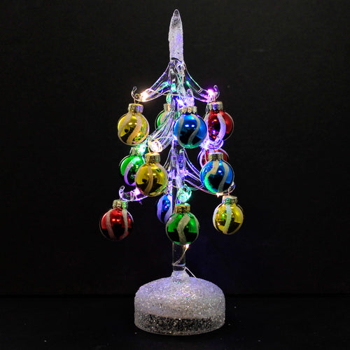 Christmas Glass Light Up Tree/ Mulit Bulb - - SBKGifts.com