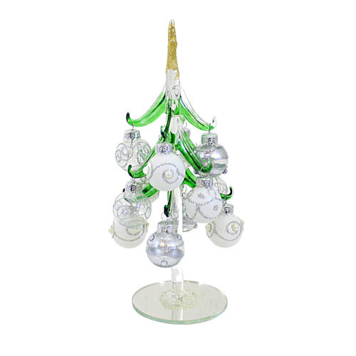 Christmas Tree W/White & Clear Bulbs - - SBKGifts.com
