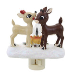 Christmas Rudolph & Clarice Camping Plastic Night Light Electric Plug-In 132505 (59148)