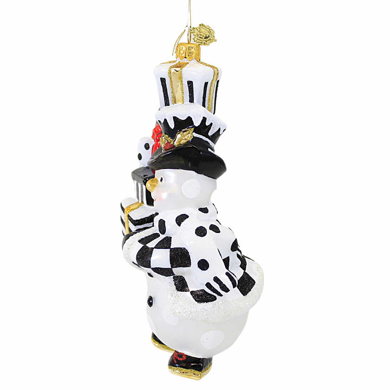 Huras Family Black And White Delight Snowman - - SBKGifts.com