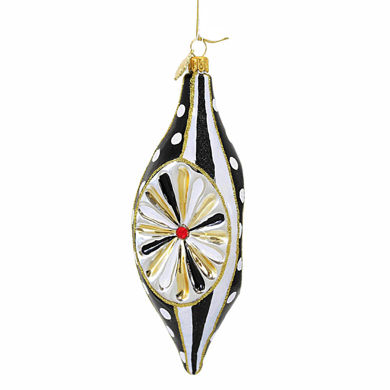 Huras Family Black And White Delight Thin Icicle Reflector - - SBKGifts.com