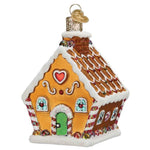 Old World Christmas 4 Inches Sweet Gingerbread Cottage Glass House Candy 20138 (59261)