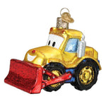 Old World Christmas 2.75 Inches Tall Bright-Eyed Bulldozer Glass Vehicle Child's Toy 44217 (59269)