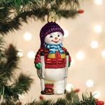 Old World Christmas Snowman On Crutches - - SBKGifts.com