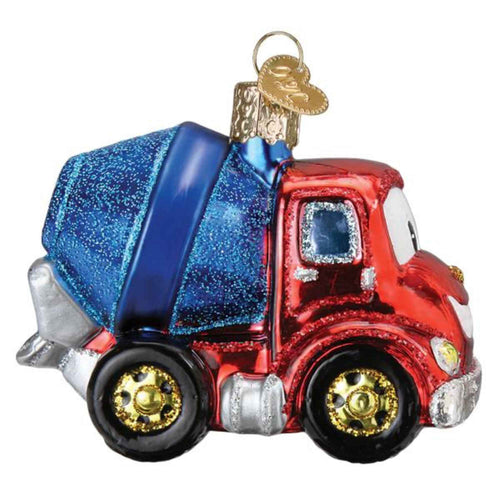 Old World Christmas Cheerful Cement Truck - - SBKGifts.com