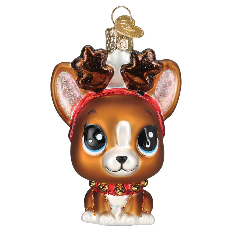 Old World Christmas Littlest Pet Shop Roxie - One Ornament 3.5 Inch, Glass - Boston Terrier Loyal Friend 44195 (59339)