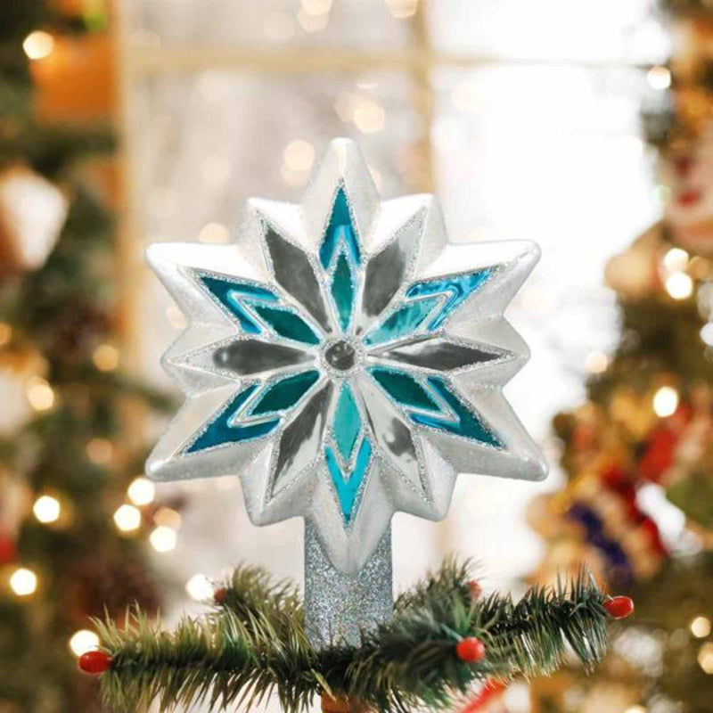 Old World Christmas Snowflake Tree Topper - - SBKGifts.com