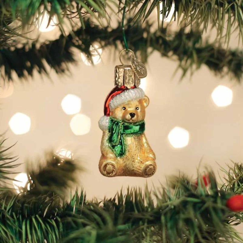 Old World Christmas Mini Teddy Bear - - SBKGifts.com