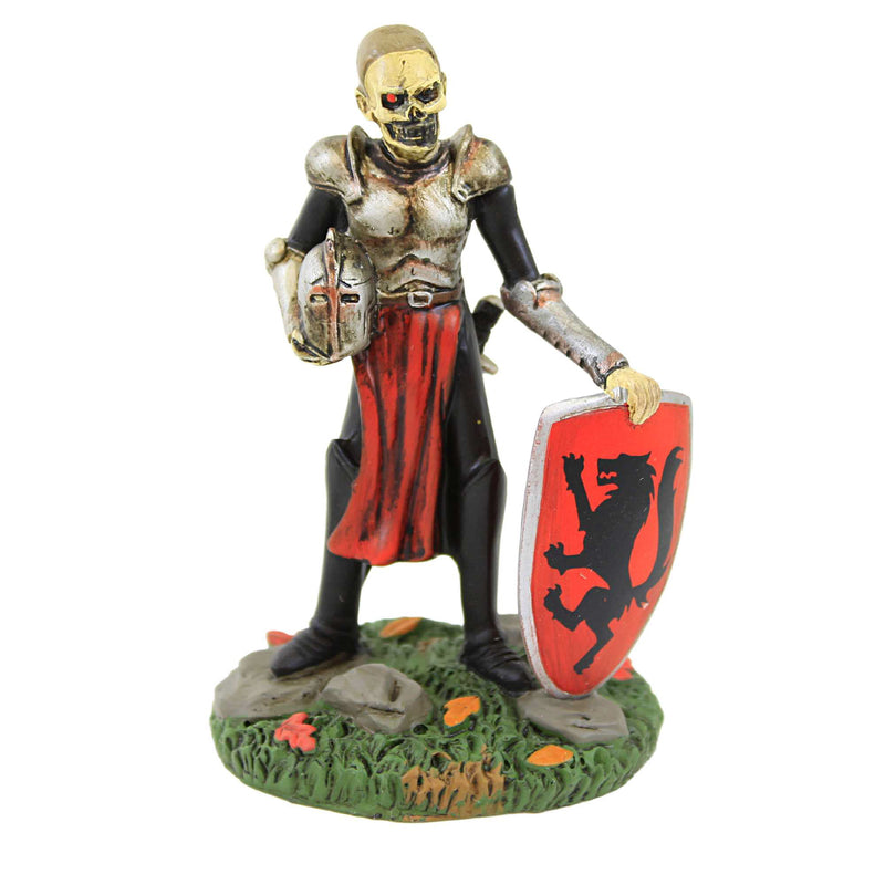Department 56 Villages The Mad Knight Of Calvario - One Accessory 3.5 Inch, Polyresin - Halloween Village Shield Helmet 6011445 (59430)