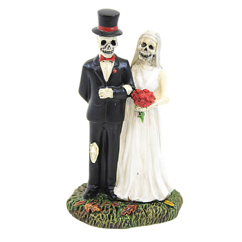 Department 56 Villages Matri-Boney - One Figurine 3.5 Inch, Polyresin - Halloween Bride Groom Wedding 6012283 (59440)