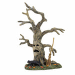 Department 56 Villages Scary Witch Tree - One Accessory 7.25 Inch, Polyresin - Halloween Black Cat Broom 6011473 (59460)