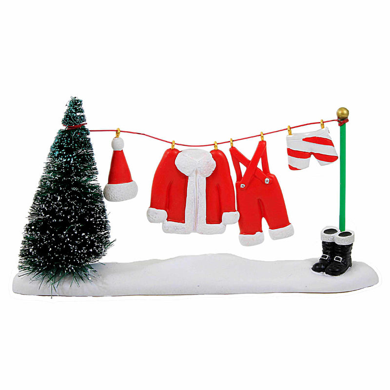 Department 56 Villages Ready For The Big Night - One Village Accessory 3.25 Inch, Polyresin - Christmas Santa Suit Boots 6013021 (59545)
