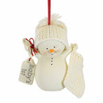 Snowpinions Baby's First Ornament - One Ornament 3.0 Inch, Porcelain - Spoon Knitted Blanket 6012516 (59762)