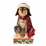 Jim Shore Bundled Up Pup - One Figurine 5.5 Inch, Resin - Highland Glen Dog Plaid 6012867 (59812)