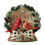 Jim Shore Winter's Whisper - One Led Figurine 7.0 Inch, Resin - Highland Glen Cardinals Led 6012871 (59815)