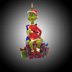 Jim Shore Grinch Sitting Present Wrapped - - SBKGifts.com