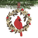 Enesco Cardinal Wreath Ornament - - SBKGifts.com
